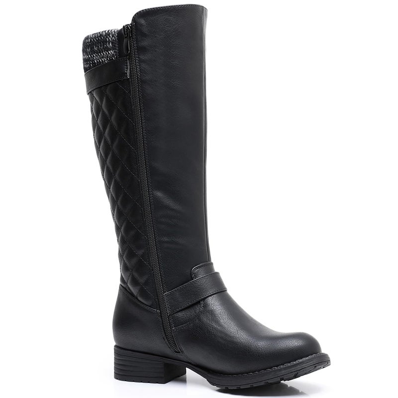 GLOBALWIN Women's Knee-High Boots Fall Winter Fashion Tall Black Riding Boots Size 8.5M - Image 3